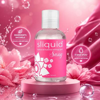 Sliquid Naturals Sassy 125ml – Gel Lubrifiant Intime Ultra-Épais à Base d’Eau - EXP.08/2026
