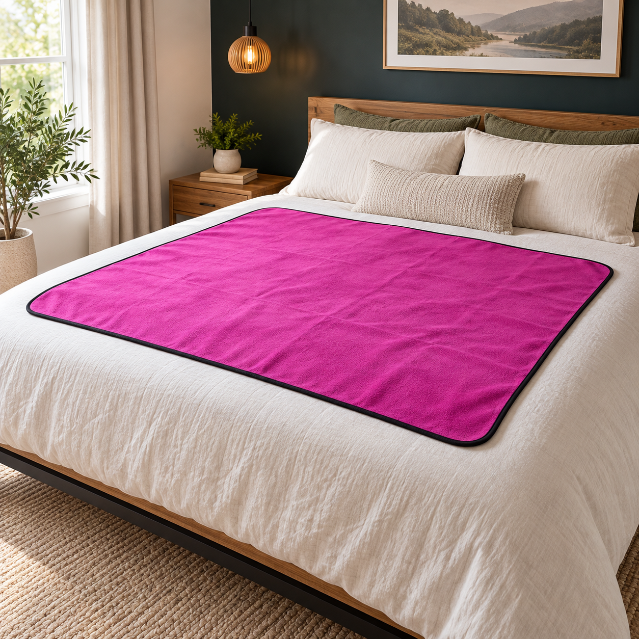Couverture imperméable douce et lavable pour relations intimes