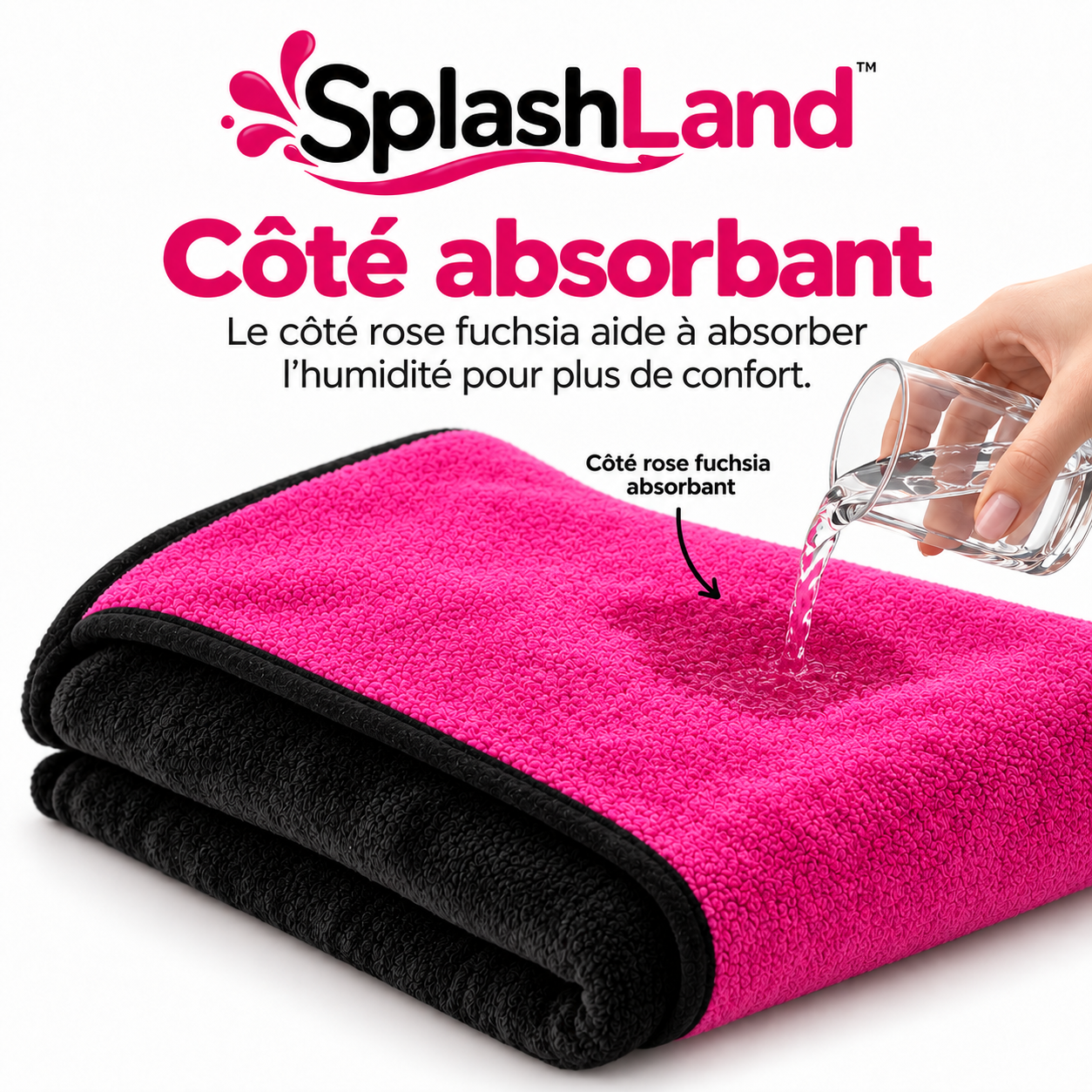SplashLand couverture absorbante pour femme fontaine