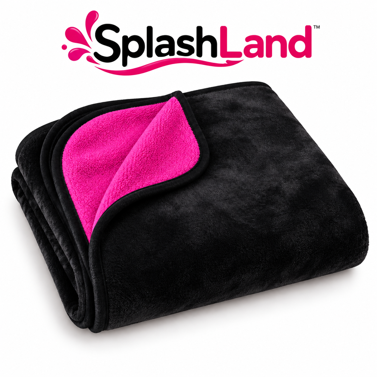 Détail de la couverture SplashLand avec coin replié montrant les deux faces