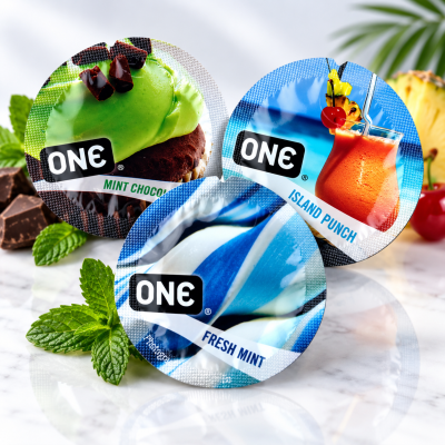 Trio de Condoms Aromatisés Flavor Waves – ONE
