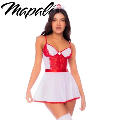 Costume d’Infirmière avec Babydoll, String et Coiffe – MA60083 - Mapalé