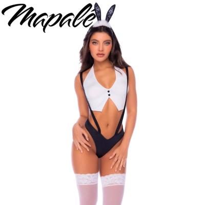 Costume de Lapine Sexy avec Haut, String et Oreilles – MA60087 – Mapalé