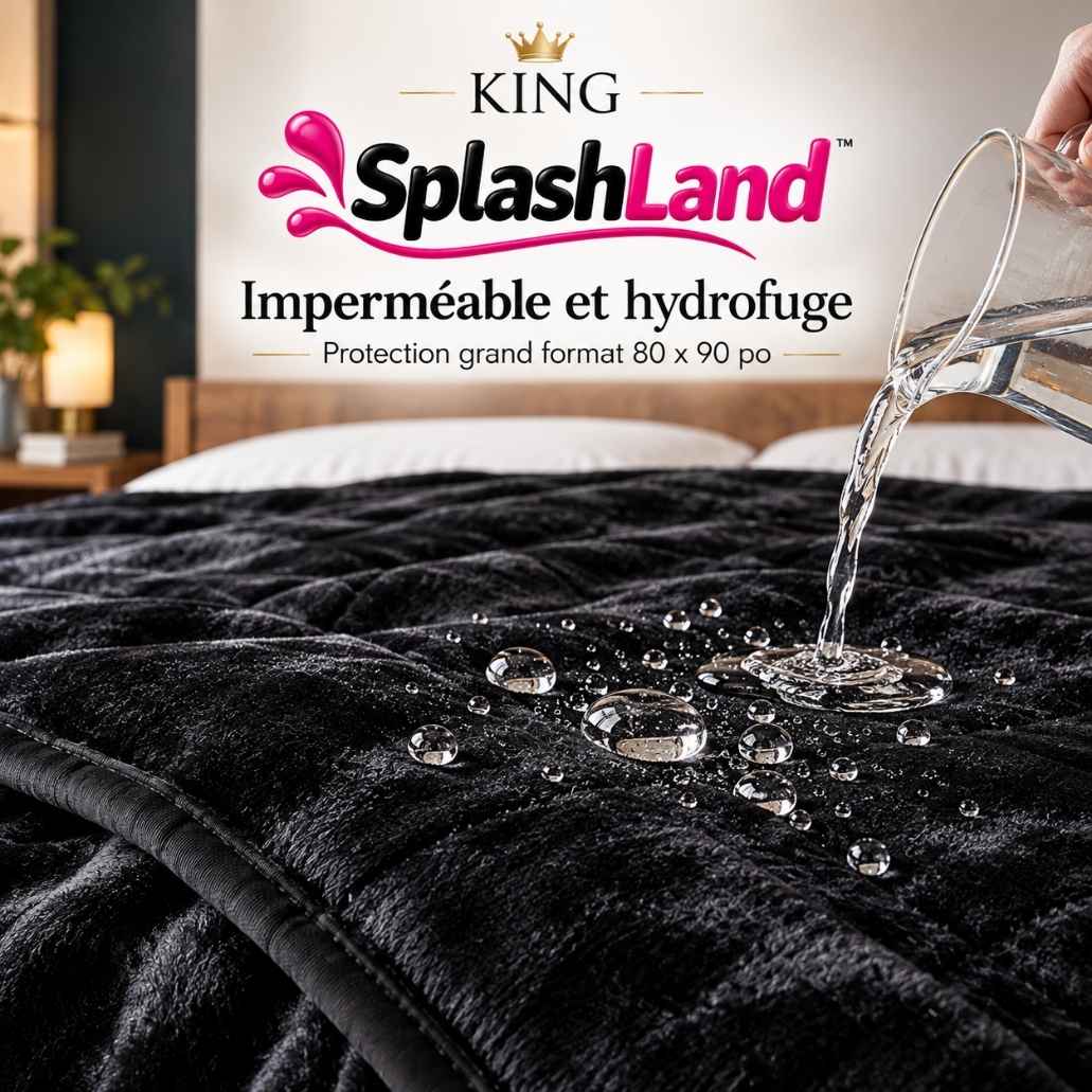 Couverture hydrofuge qui repousse les liquides, SplashLand King
