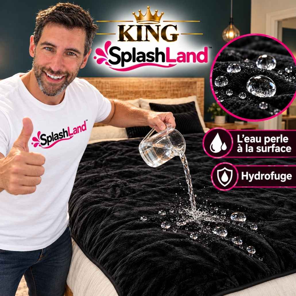 Couverture hydrofuge qui repousse les liquides, SplashLand King