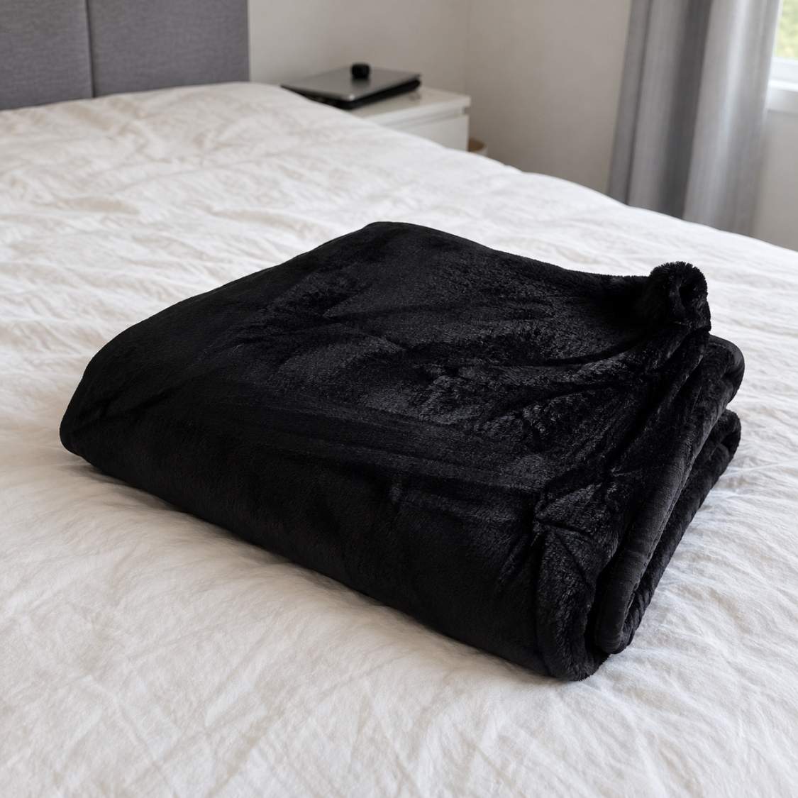 SplashLand Queen – Couverture Imperméable et Hydrofuge Noire 82 × 60 po – Image 2