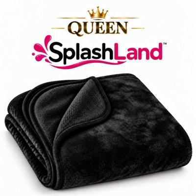 Couverture imperméable noire SplashLand Queen 82 × 60 po